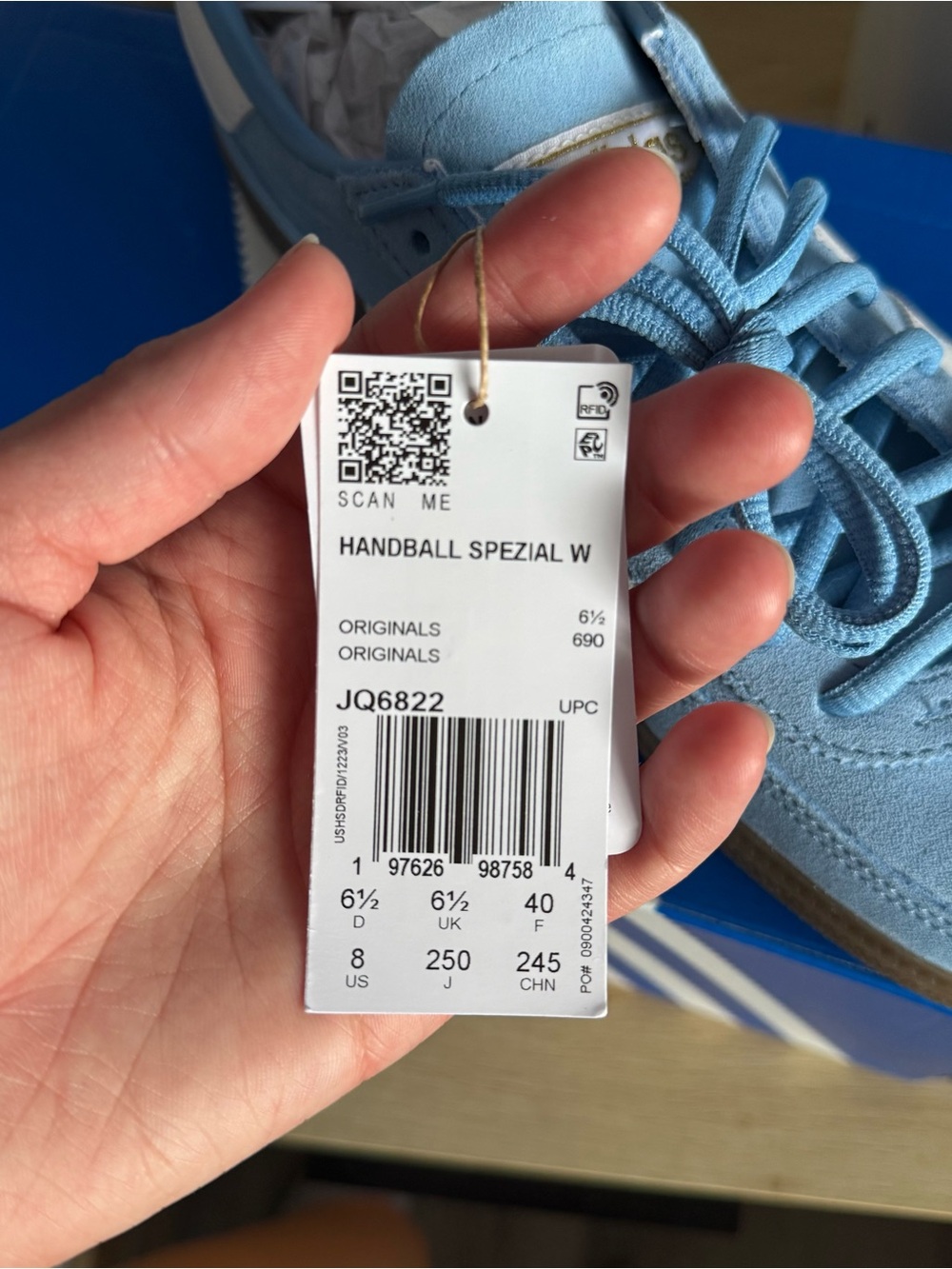 adidas light blue cloud white handball spezial shoes - Picture 5 of 5